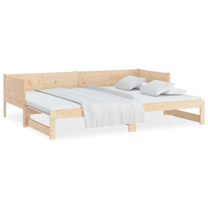 Pull-out Day Bed | Natural Pine | Solid Pine Wood | Standard