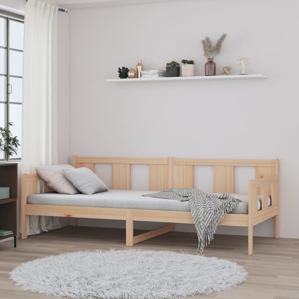 Day Bed without Mattress Solid Wood Pine 90x190 cm Single