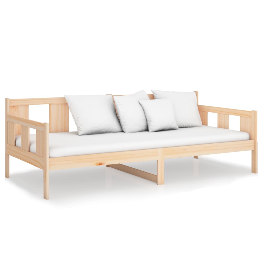 Day Bed without Mattress Solid Wood Pine 90x190 cm Single