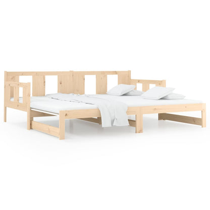 Pull-out Day Bed | Natural Pine | Solid Pine Wood | Full | Convertible
