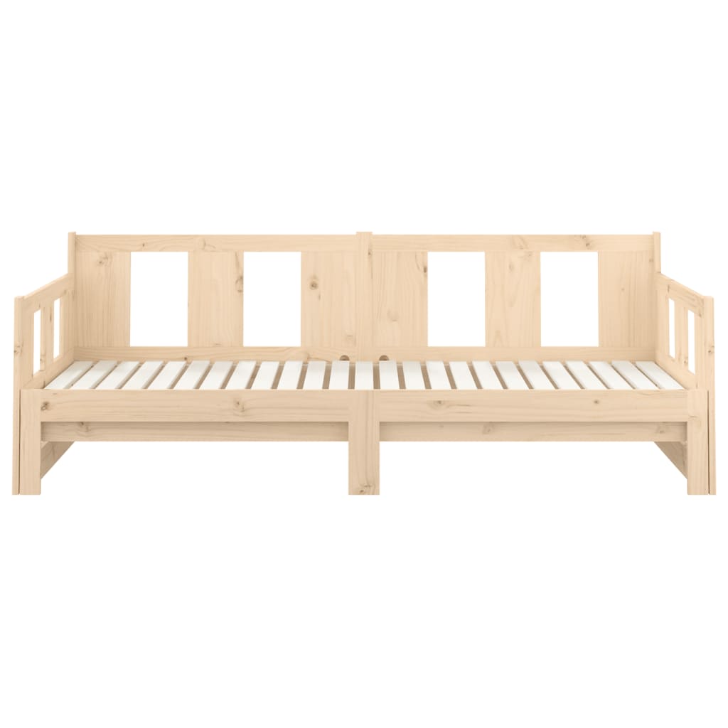 Pull-out Day Bed | Natural Pine | Solid Pine Wood | Full | Convertible
