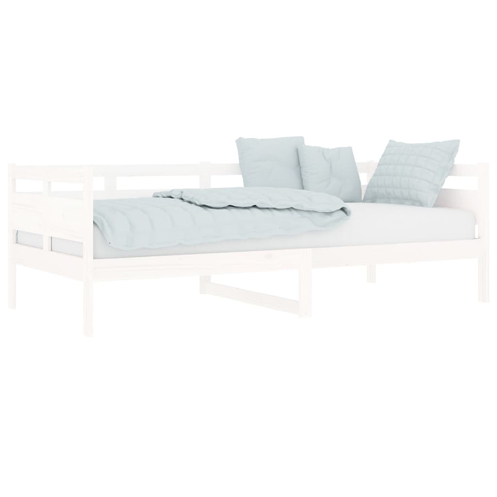 Day Bed | White | Solid Pine Wood, Plywood | 90x200 cm mattress size