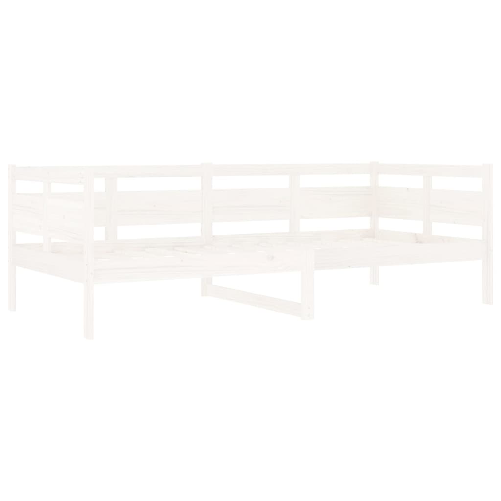 Day Bed | White | Solid Pine Wood, Plywood | 90x200 cm mattress size