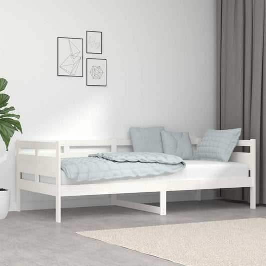 Day Bed | White | Solid Pine Wood, Plywood | 90x200 cm mattress size