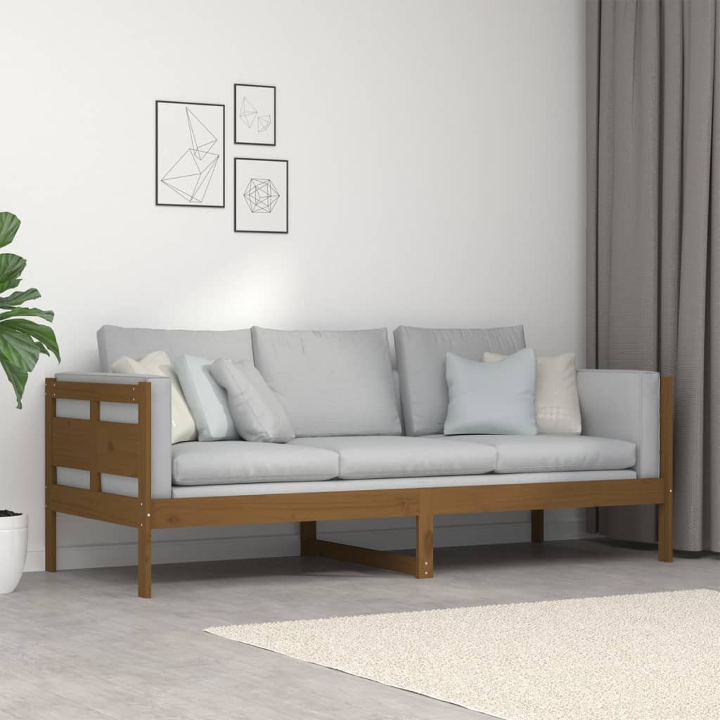 Day Bed | Honey brown | Solid pine wood, plywood | Single