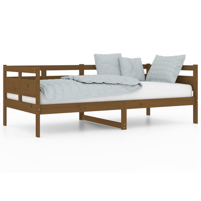 Day Bed without Mattress Honey Brown Solid Wood Pine 90x190 cm Single
