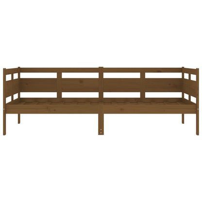 Day Bed without Mattress Honey Brown Solid Wood Pine 90x190 cm Single
