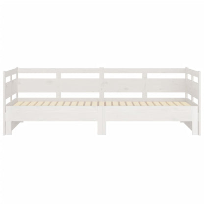 Pull-out Day Bed | White | Solid pine wood | 2x
