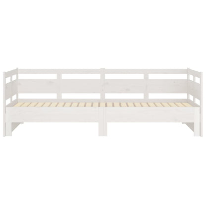 Pull-out Day Bed without Mattress White 2x(80x200) cm