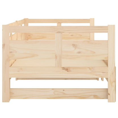Pull-out Day Bed | Natural | Solid pine wood | Standard double