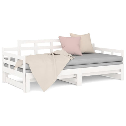 Day Bed | White | Solid pine wood | 2x