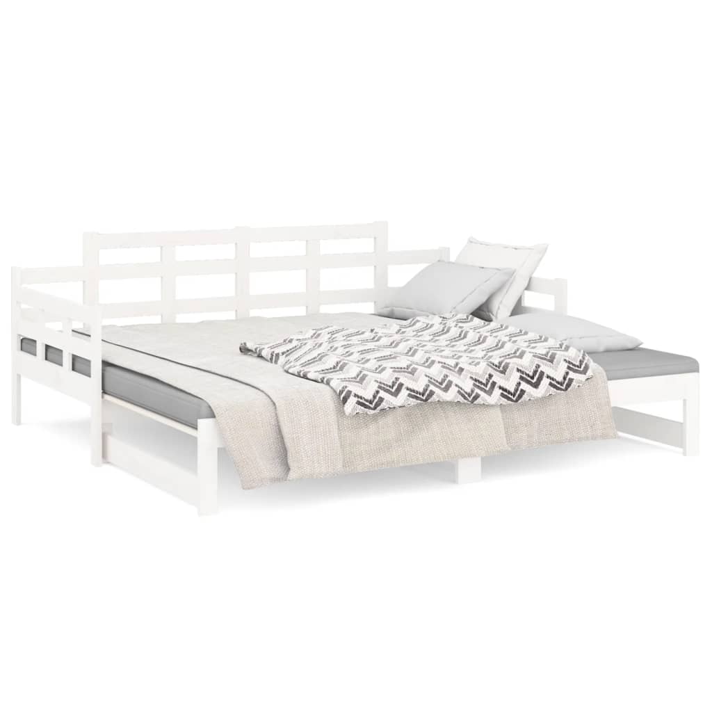 Day Bed | White | Solid pine wood | 2x