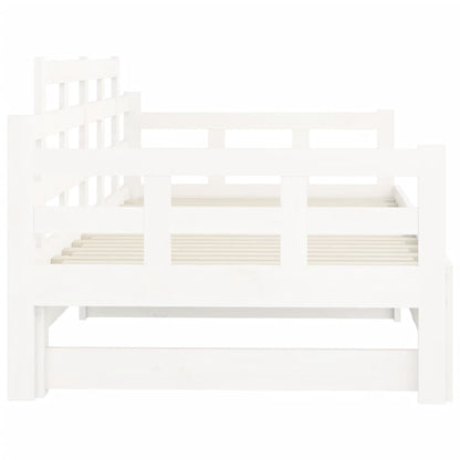 Day Bed | White | Solid pine wood | 2x