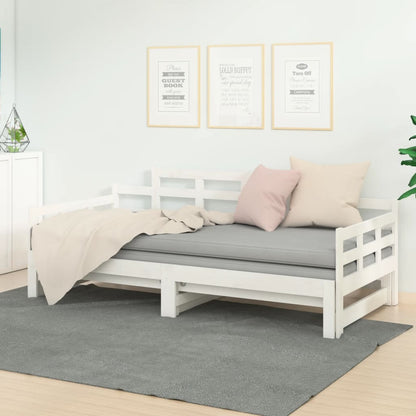 Day Bed | White | Solid pine wood | 2x