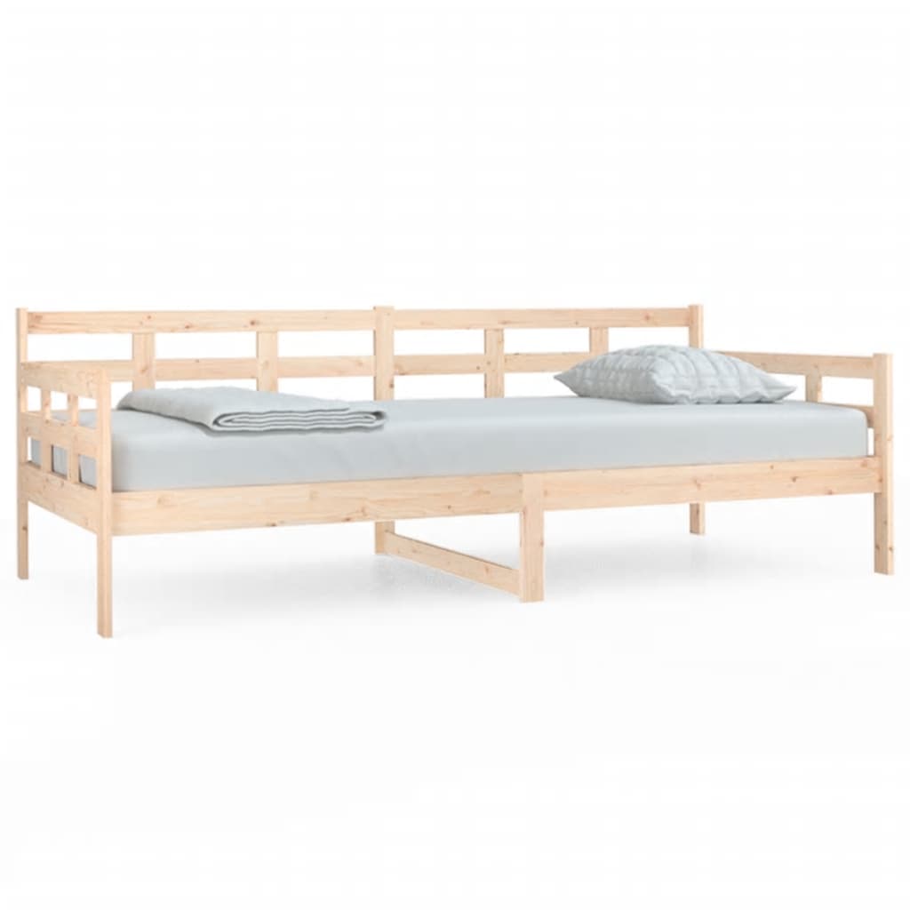 Day Bed | Natural Pine | Solid Pinewood | 90x200 cm | Convertible