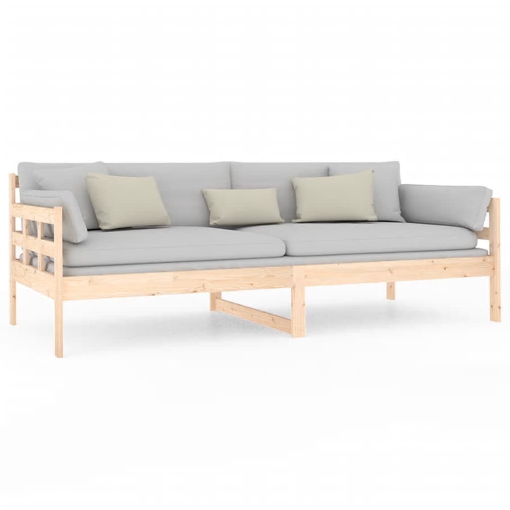 Day Bed | Natural Pine | Solid Pinewood | 90x200 cm | Convertible