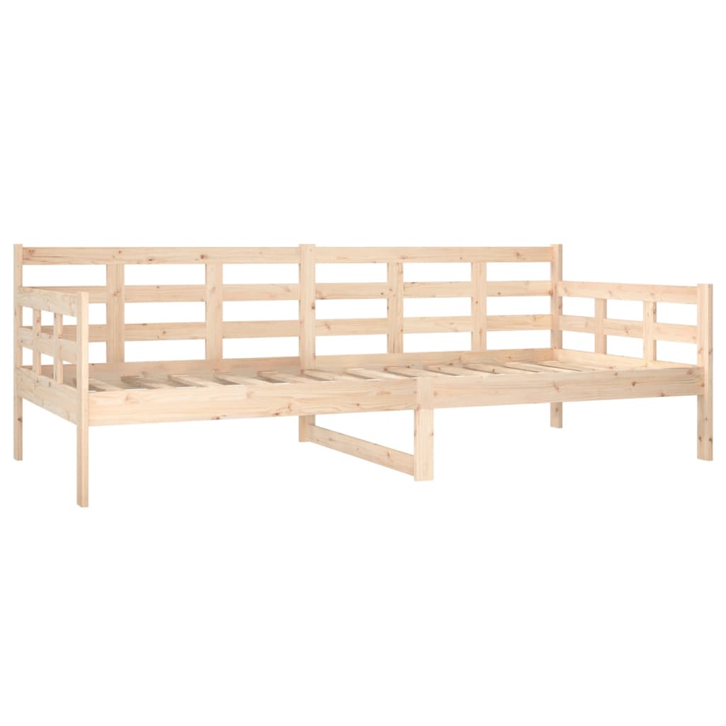 Day Bed | Natural Pine | Solid Pinewood | 90x200 cm | Convertible