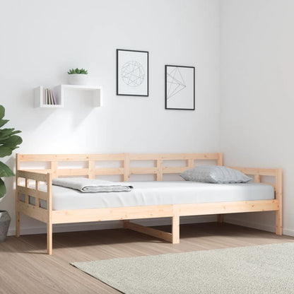 Day Bed | Natural Pine | Solid Pinewood | 90x200 cm | Convertible