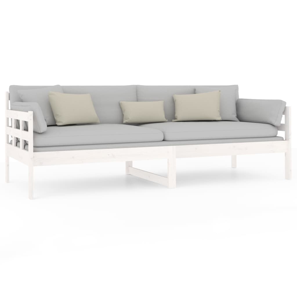 Day Bed | White | Solid pine wood | 80x200 cm