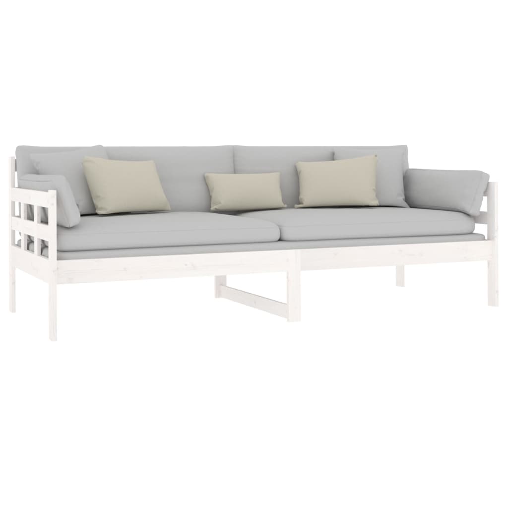 Day Bed | White | Solid pine wood | 80x200 cm