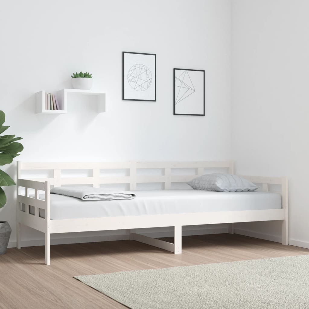 Day Bed | White | Solid pine wood | 80x200 cm