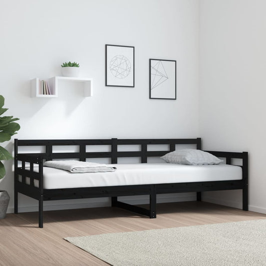 Day Bed | Black | Solid pine wood | Single