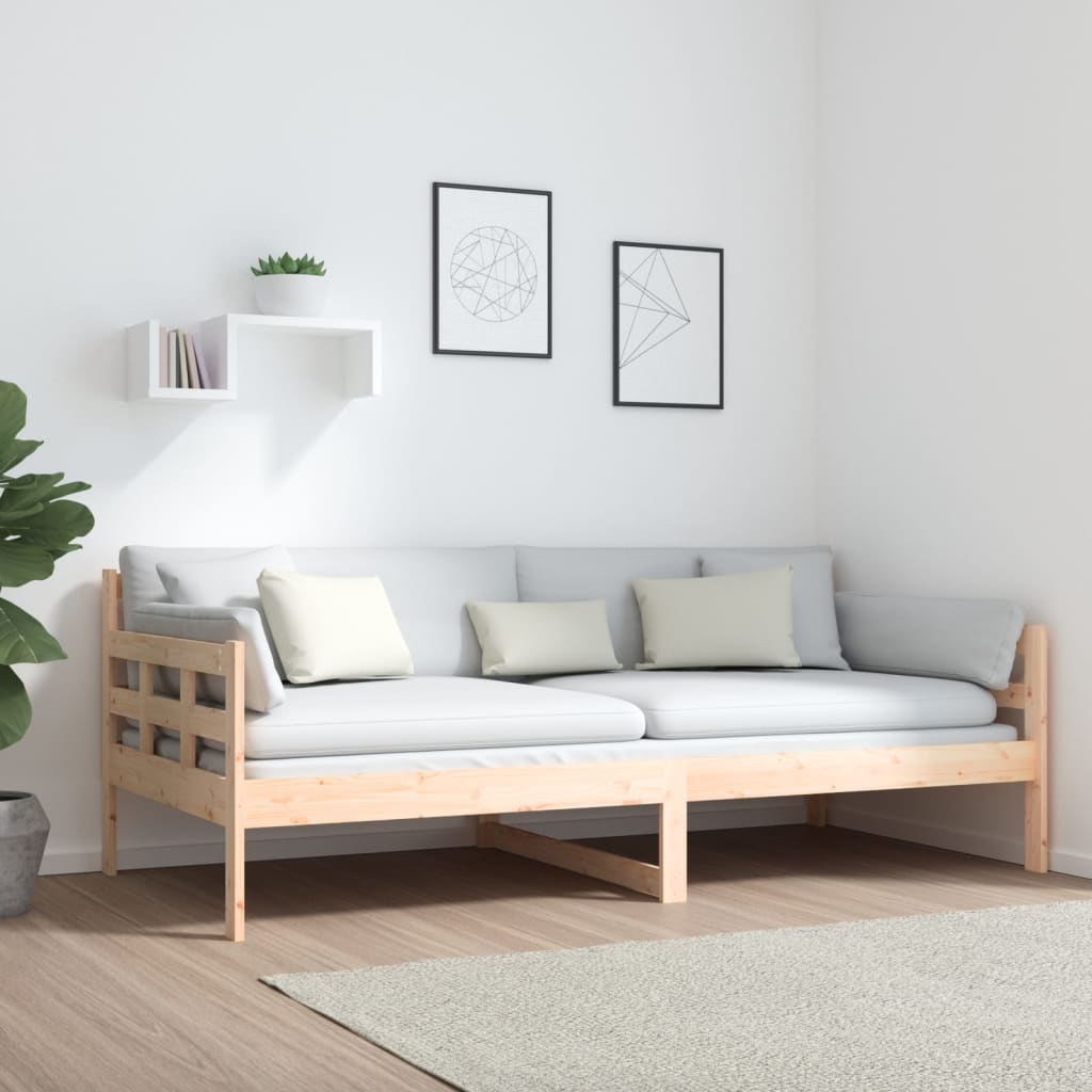 Day Bed | Natural Pine | Solid Pine Wood | Single size