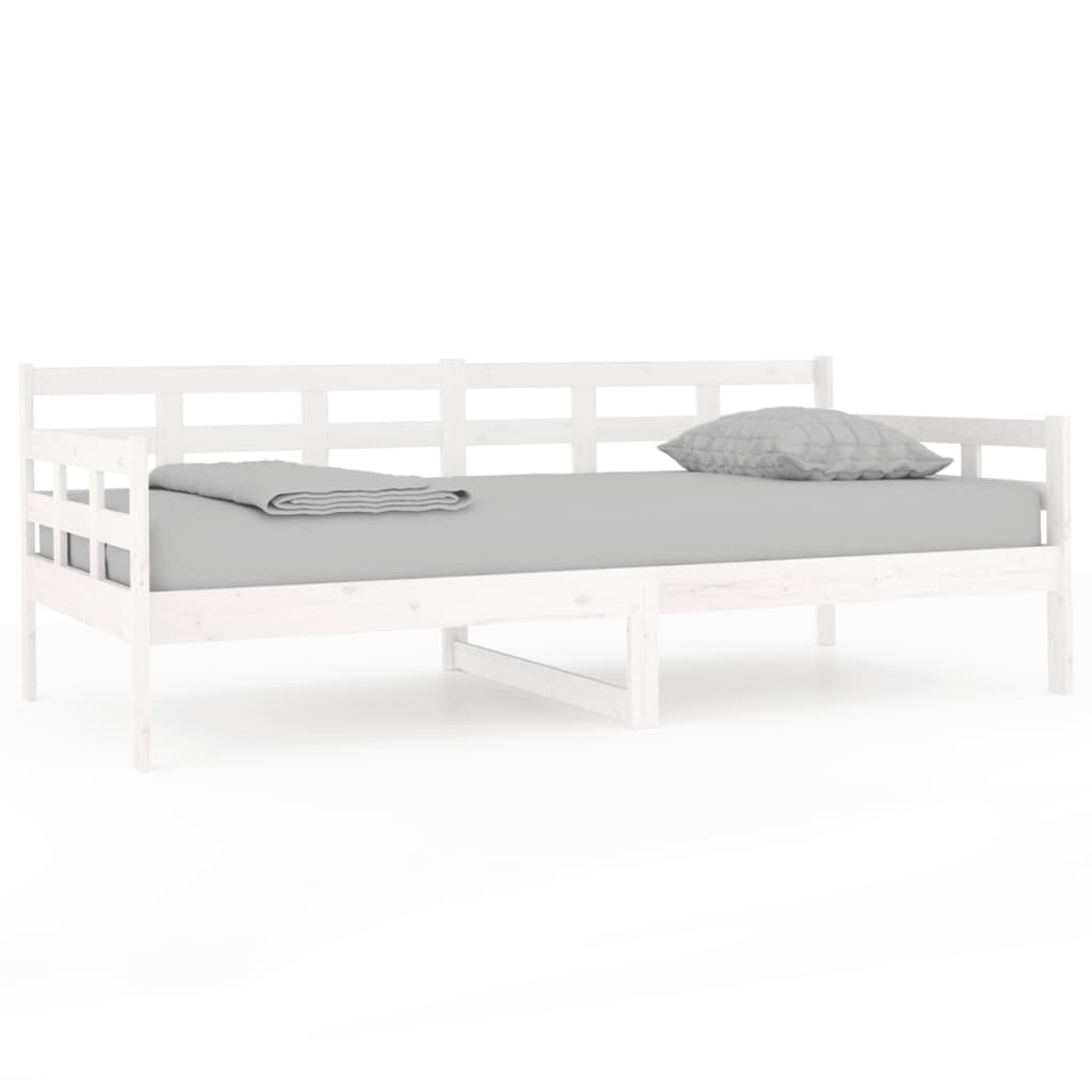 Day Bed | White | Solid pine wood | Single | Convertible