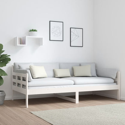 Day Bed | White | Solid pine wood | Single | Convertible