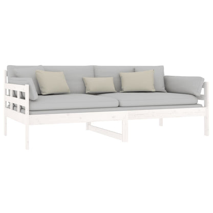 Day Bed | White | Solid pine wood | Single | Convertible