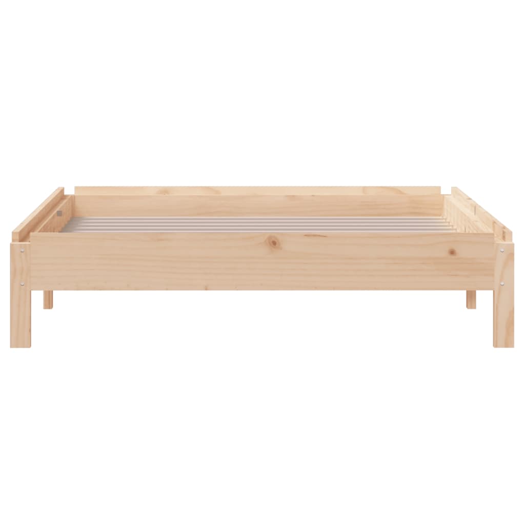 Stack Bed without Mattress 90x190 cm Single Solid Wood Pine