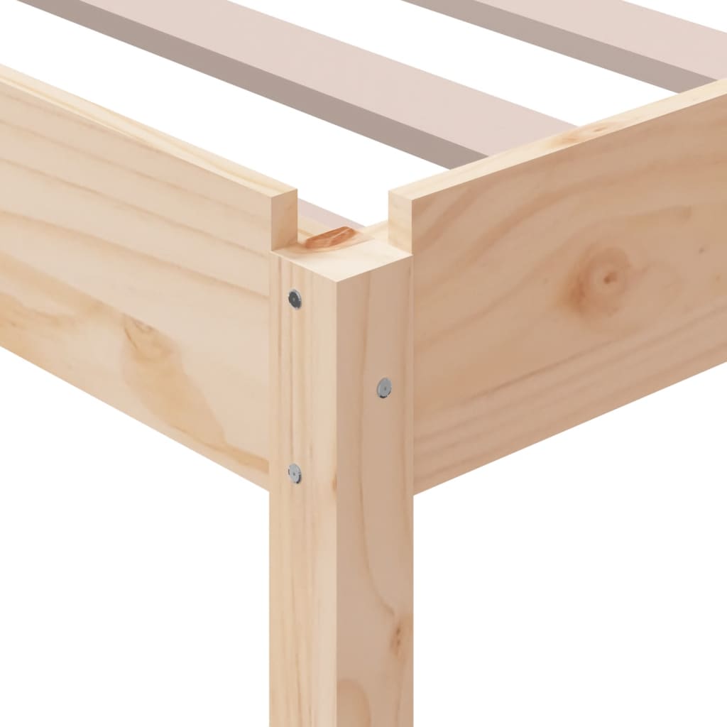 Stack Bed without Mattress 90x190 cm Single Solid Wood Pine