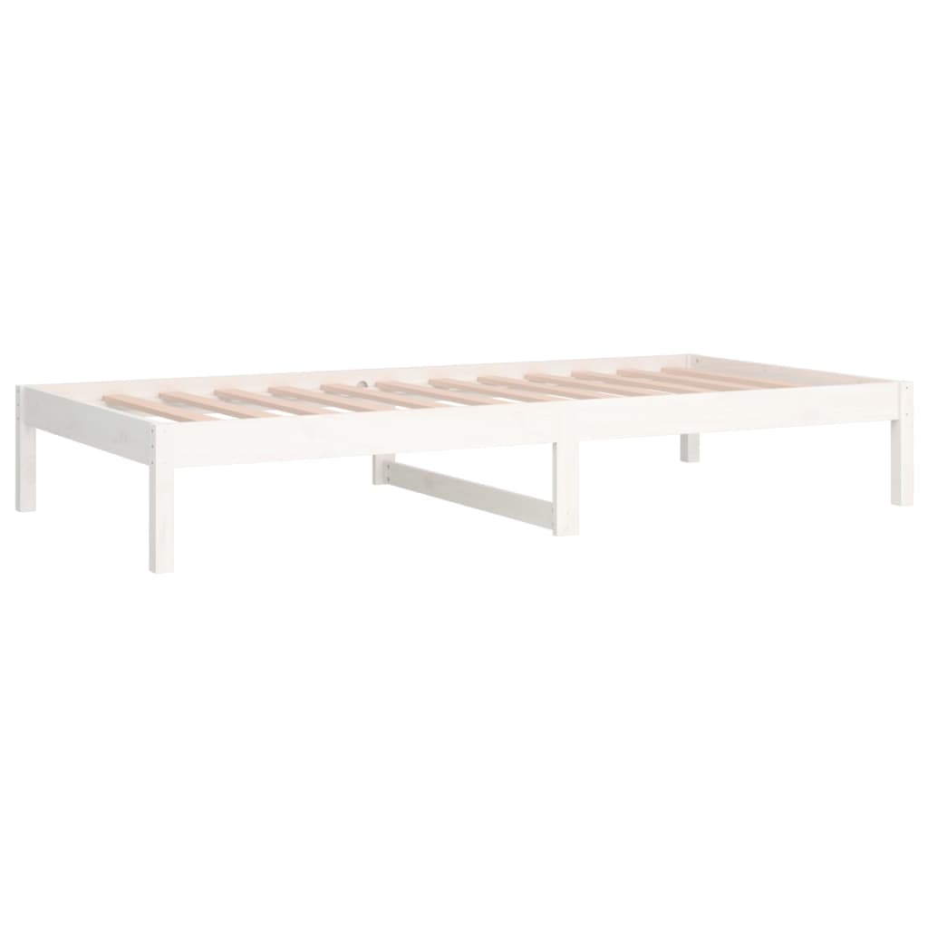 Day Bed | White | Solid Pine Wood | Small | Convertible