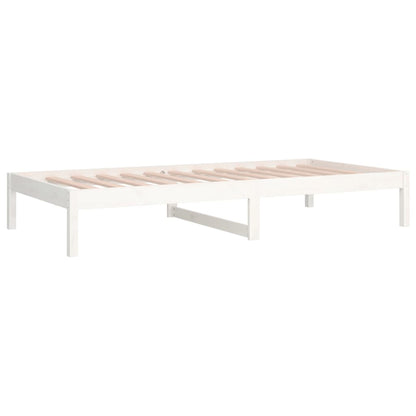 Day Bed | White | Solid Pine Wood | Small | Convertible