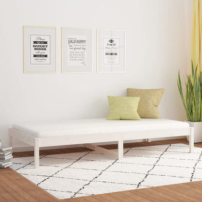 Day Bed | White | Solid Pine Wood | Small | Convertible