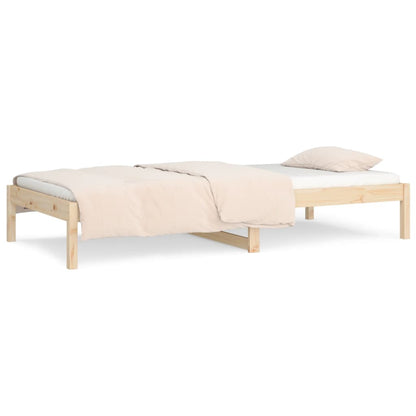 Day Bed without Mattress 90x190 cm Single Single Solid Wood Pine