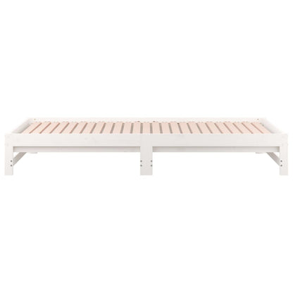 Pull-out Day Bed without Mattress White 2x(80x200) cm