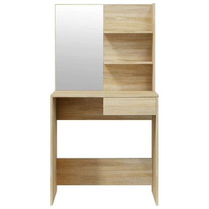 Dressing Table with Mirror Sonoma Oak 74,5x40x141 cm
