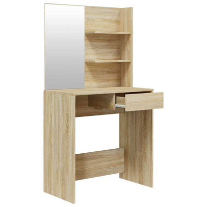 Dressing Table with Mirror Sonoma Oak 74,5x40x141 cm
