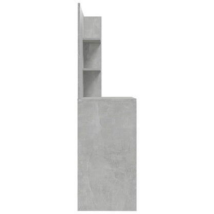 Dressing Table with Mirror Concrete Grey 74,5x40x141 cm