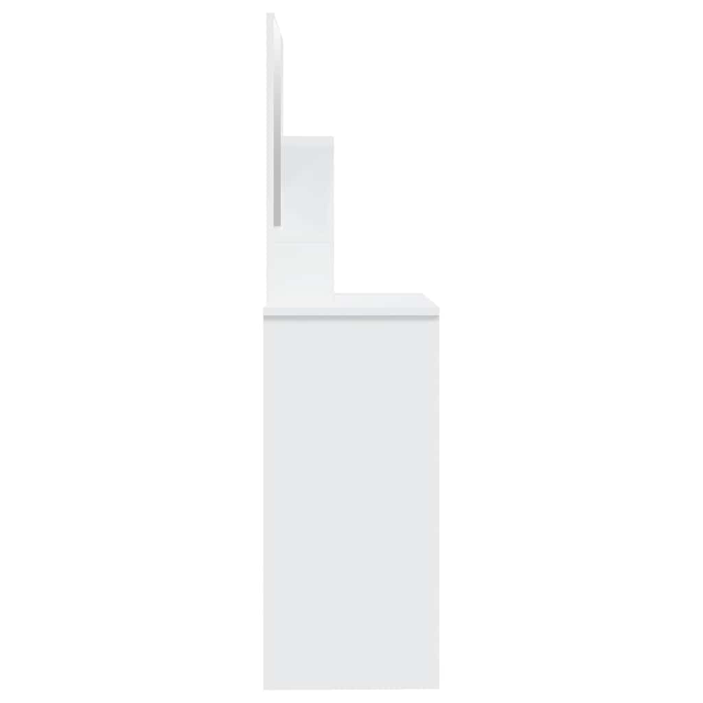 Dressing Table with Mirror White 86,5x35x136 cm