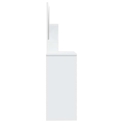 Dressing Table with Mirror White 86,5x35x136 cm