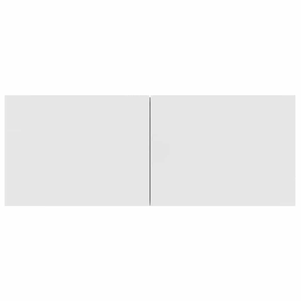 2 Piece TV Cabinet Set White 80x30x30 cm Engineered Wood