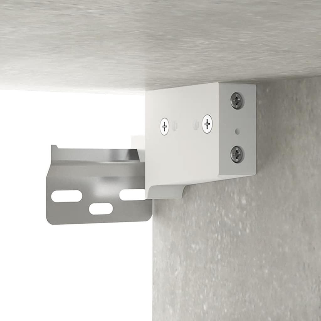 2 Piece TV Cabinet Set Concrete Grey 80x30x30 cm Engineered Wood