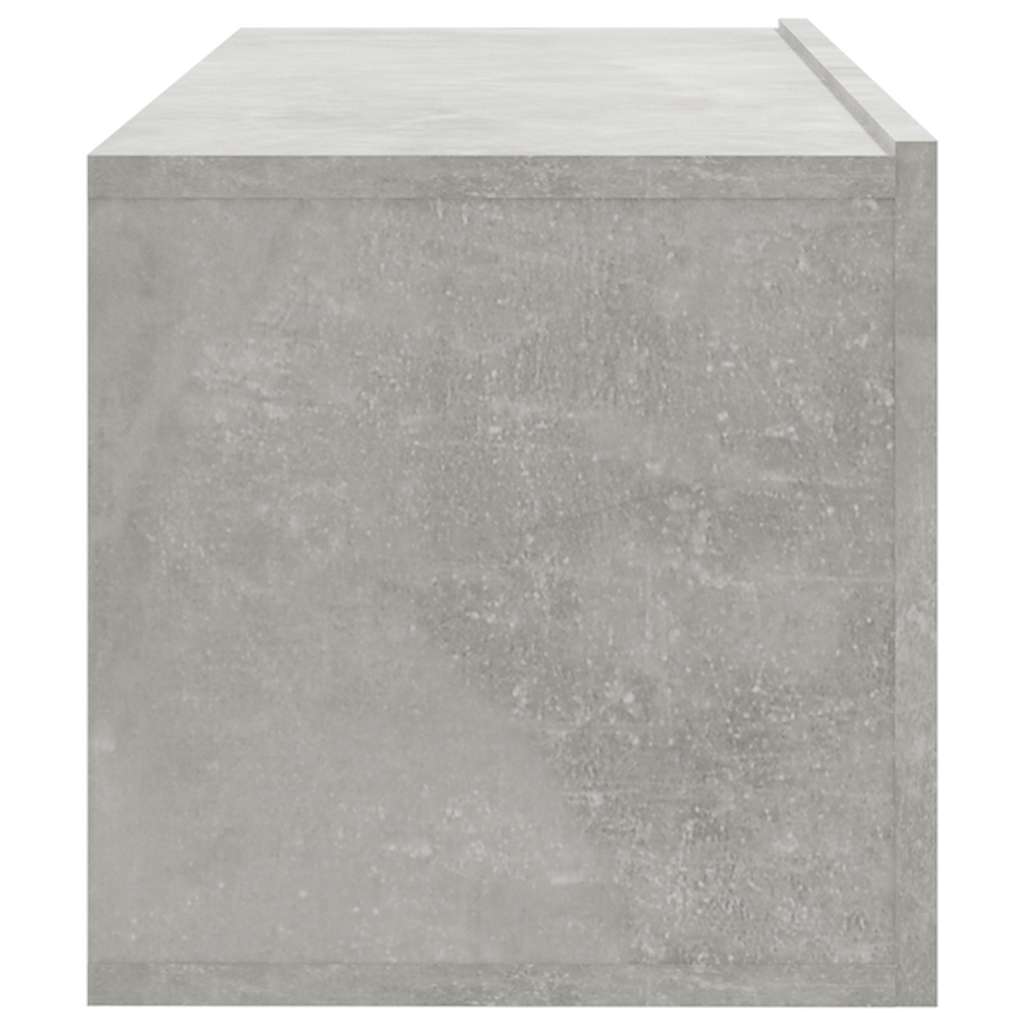 804548 vidaXL 2 Piece Wall-mounted TV Cabinet Set Concrete Grey 100x30x30 cm Engineered Wood