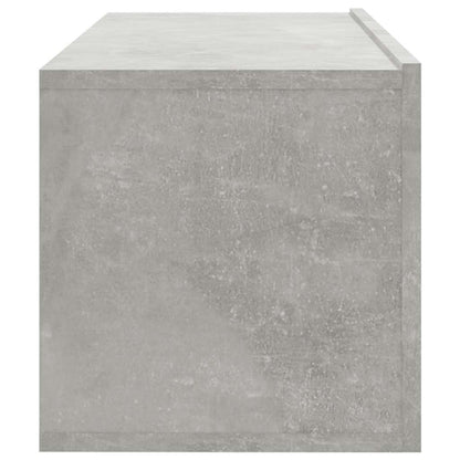 804548 vidaXL 2 Piece Wall-mounted TV Cabinet Set Concrete Grey 100x30x30 cm Engineered Wood