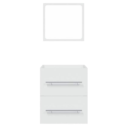 Bathroom Cabinet with Mirror White 41x38.5x48 cm