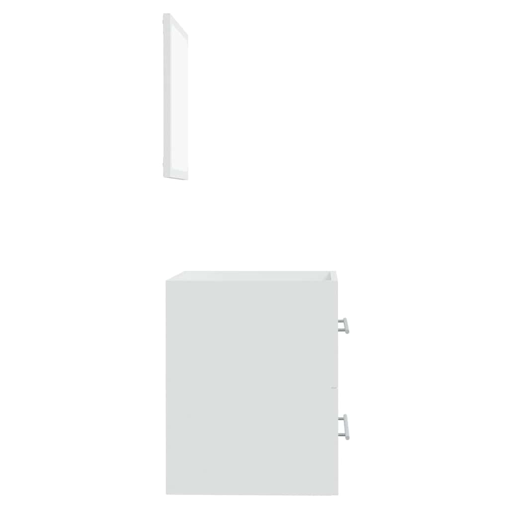 Bathroom Cabinet with Mirror White 41x38.5x48 cm