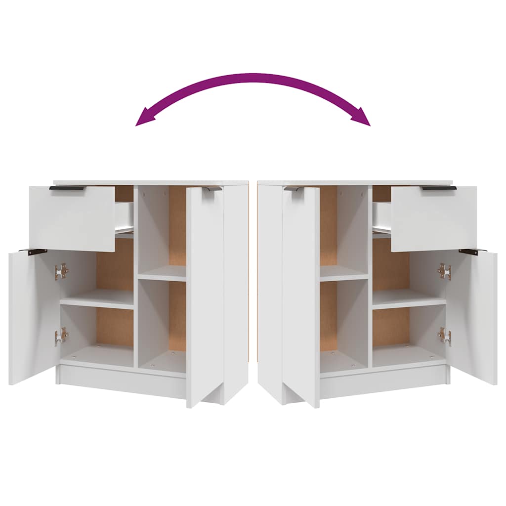 Sideboard White 60x30x70 cm Engineered Wood