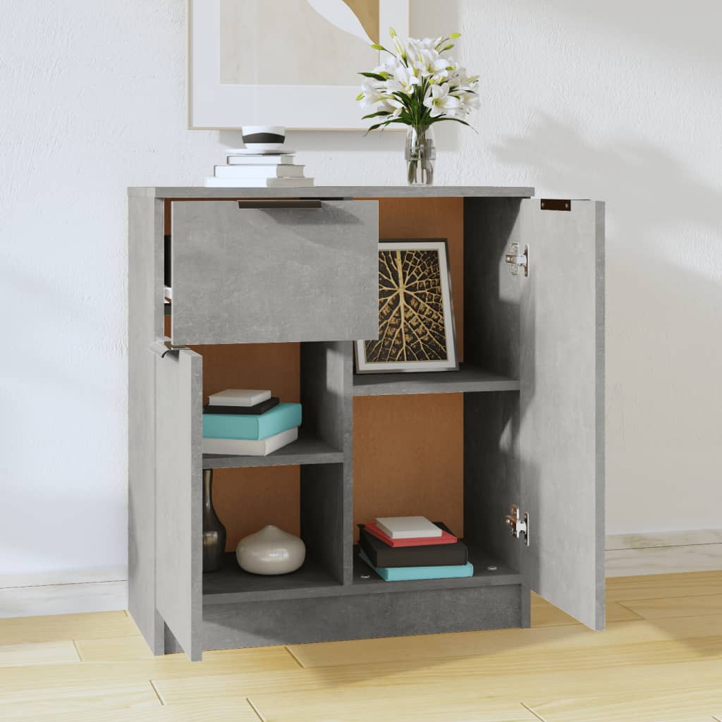 Sideboard Concrete Grey 60x30x70 cm Engineered Wood